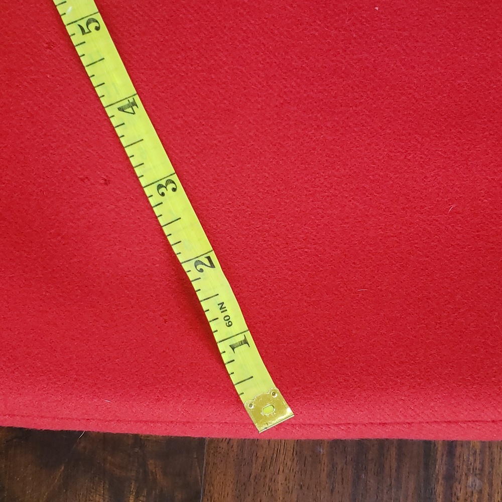 Vintage J.Crew No. 2 Wool Pencil Skirt in Tomato Red - Picture 13 of 14